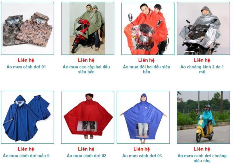 Báo giá sản xuất áo mưa theo yêu cầu tại Hà Nội của aomuact